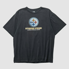 Pittsburgh Steelers NFL 2000s T-shirt Black Vintage - Fanatics