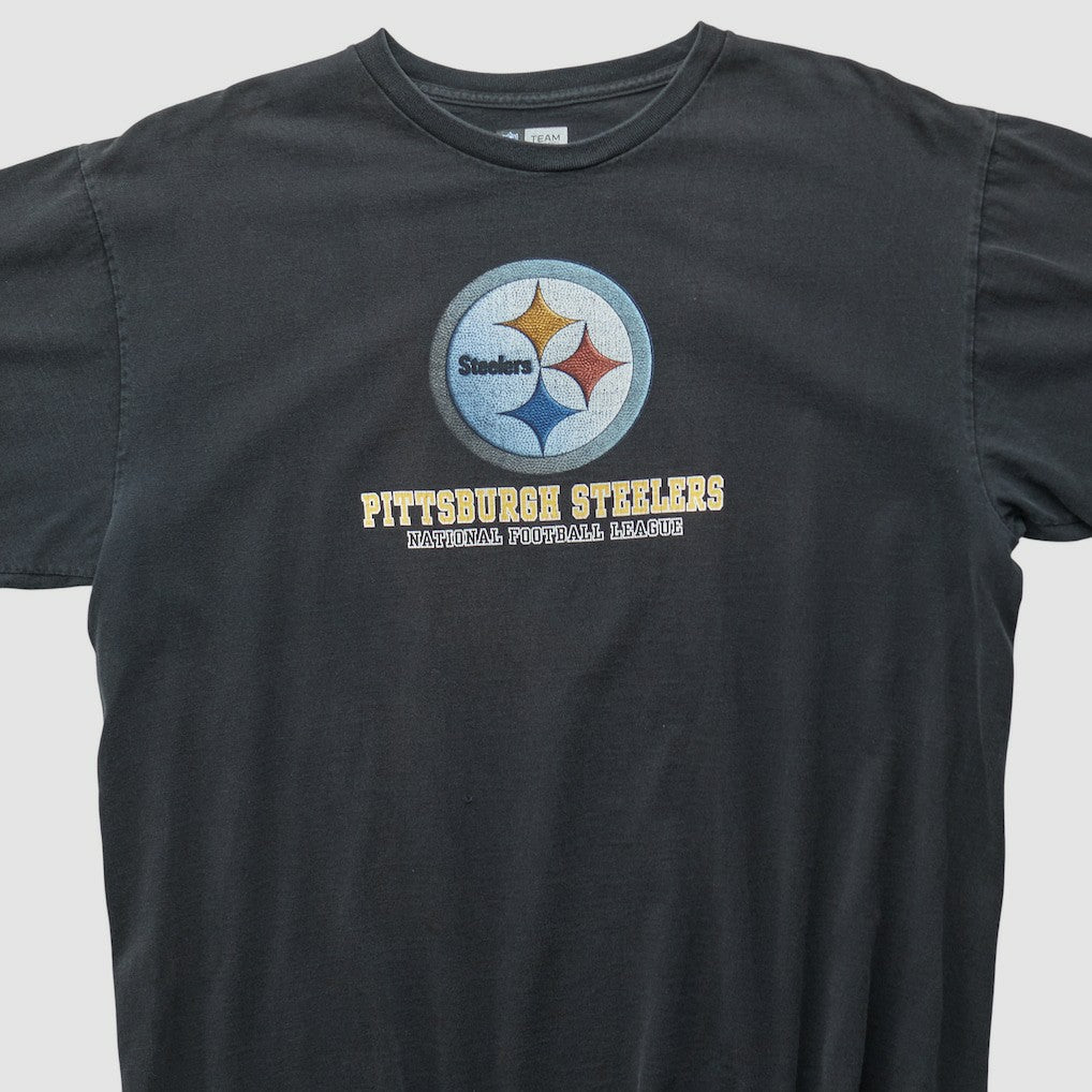 Pittsburgh Steelers NFL 2000s T-shirt Black Vintage - Fanatics
