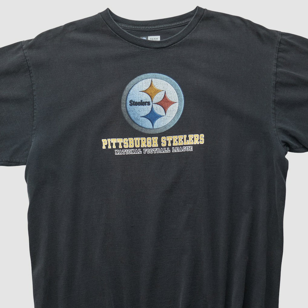 Pittsburgh Steelers NFL 2000s T-shirt Black Vintage - Fanatics