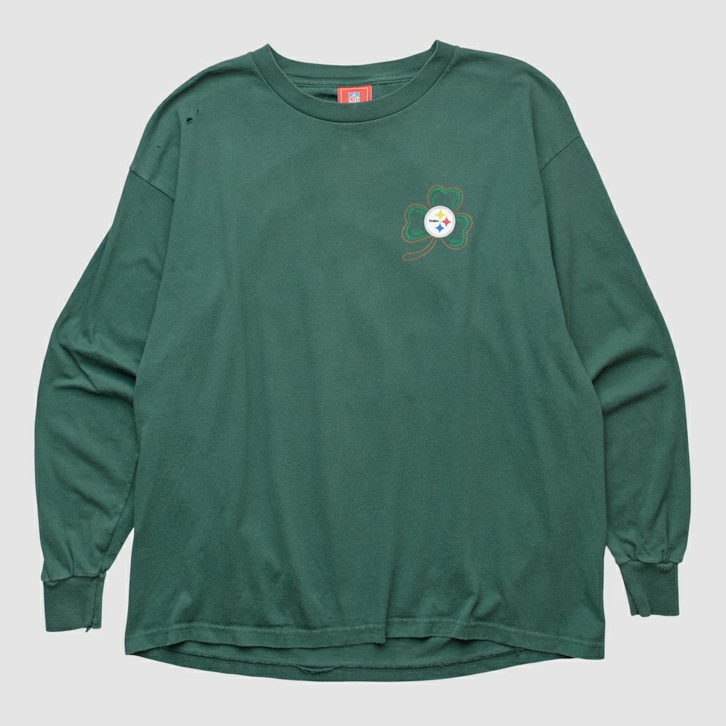 Pittsburgh Steelers NFL 2000s Long Sleeve T-shirt Green Vintage - Fanatics