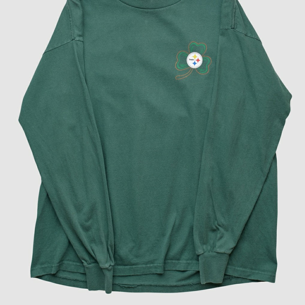 Pittsburgh Steelers NFL 2000s Long Sleeve T-shirt Green Vintage - Fanatics