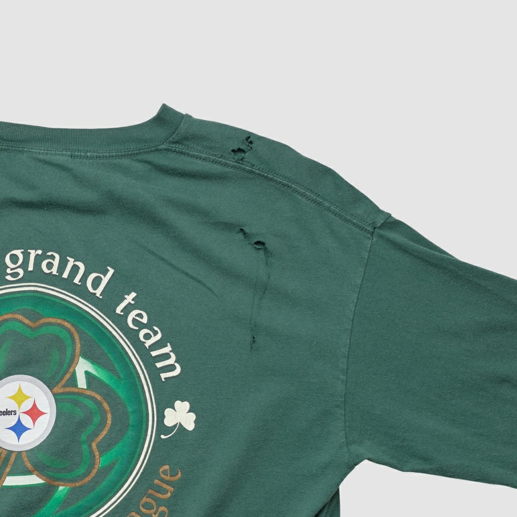 Pittsburgh Steelers NFL 2000s Long Sleeve T-shirt Green Vintage - Fanatics