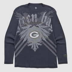 Green Bay Packers NFL 2000s Long Sleeve T-shirt Black Vintage - Fanatics