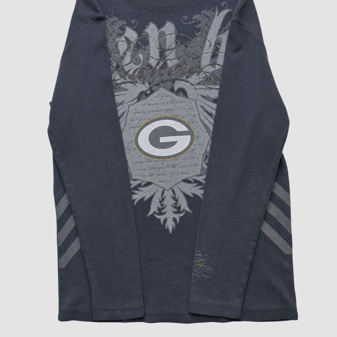 Green Bay Packers NFL 2000s Long Sleeve T-shirt Black Vintage - Fanatics