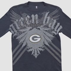 Green Bay Packers NFL 2000s Long Sleeve T-shirt Black Vintage - Fanatics
