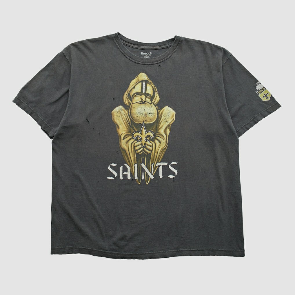 New Orleans Saints Reebok 2000s T-shirt Black Vintage - Fanatics