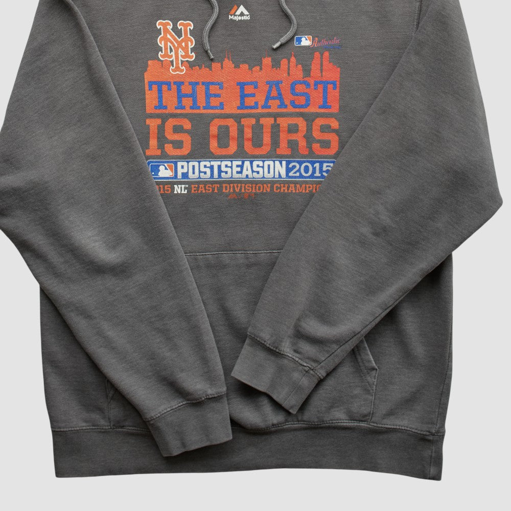 New York Mets Majestic 2015 Hooded Pullover Sweatshirt Clearance
