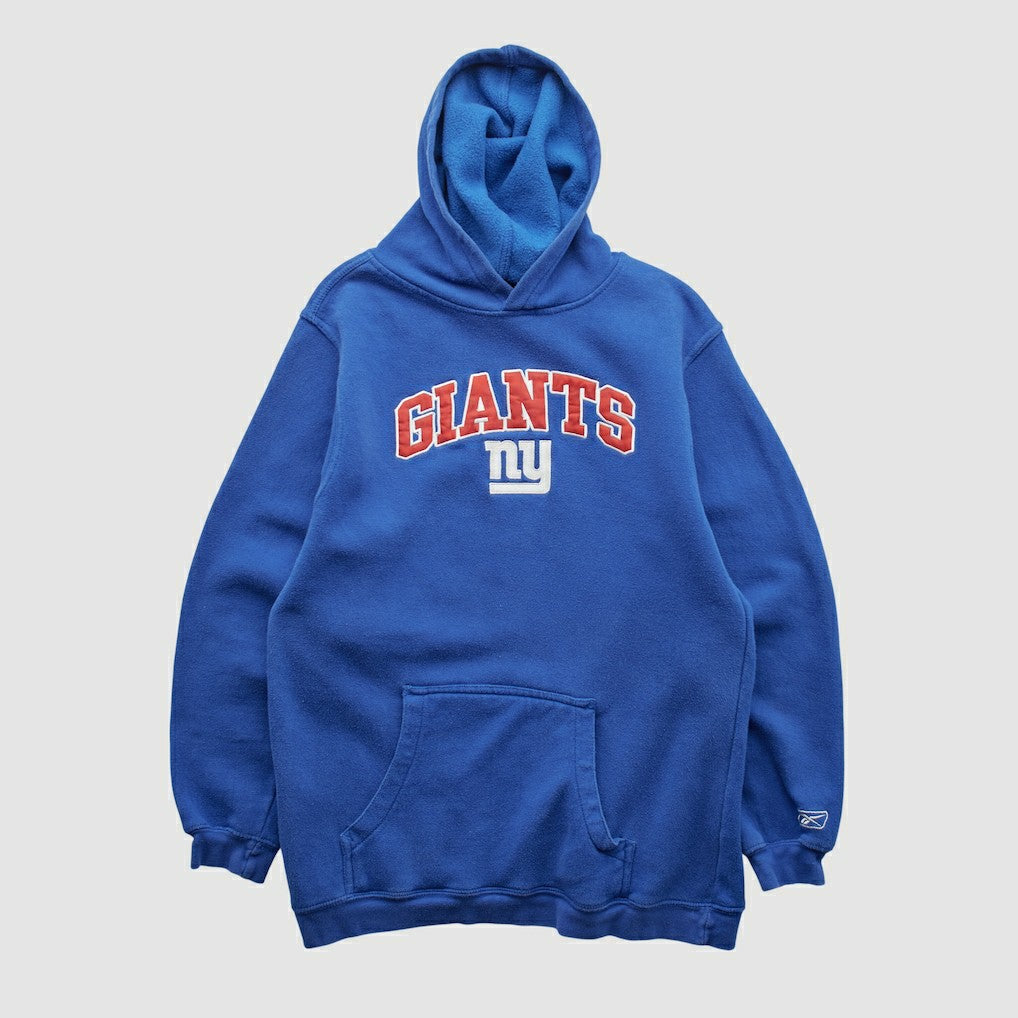 New York Giants Reebok 2000s Hooded Pullover Sweatshirt Blue Vintage - Fanatics