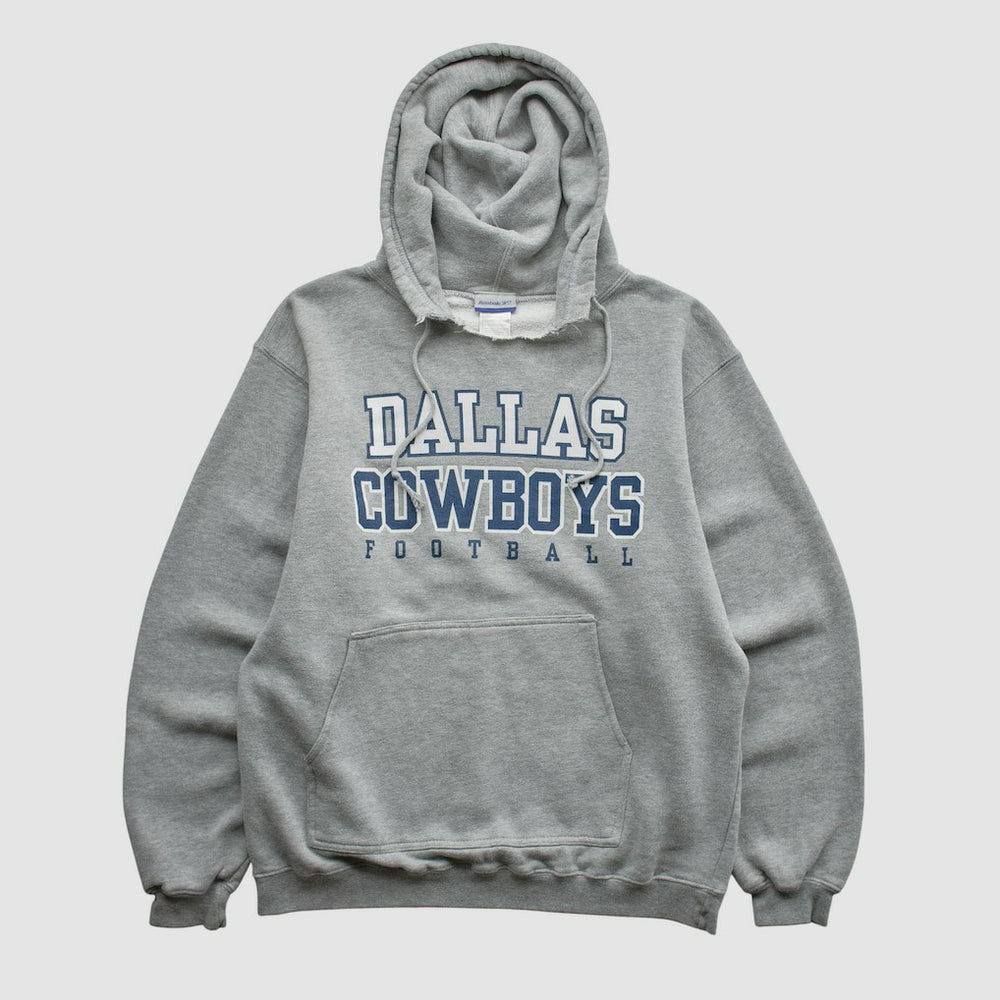 Dallas Cowboys Reebok 2000s Hooded Pullover Sweatshirt Heather Gray Vintage - Fanatics