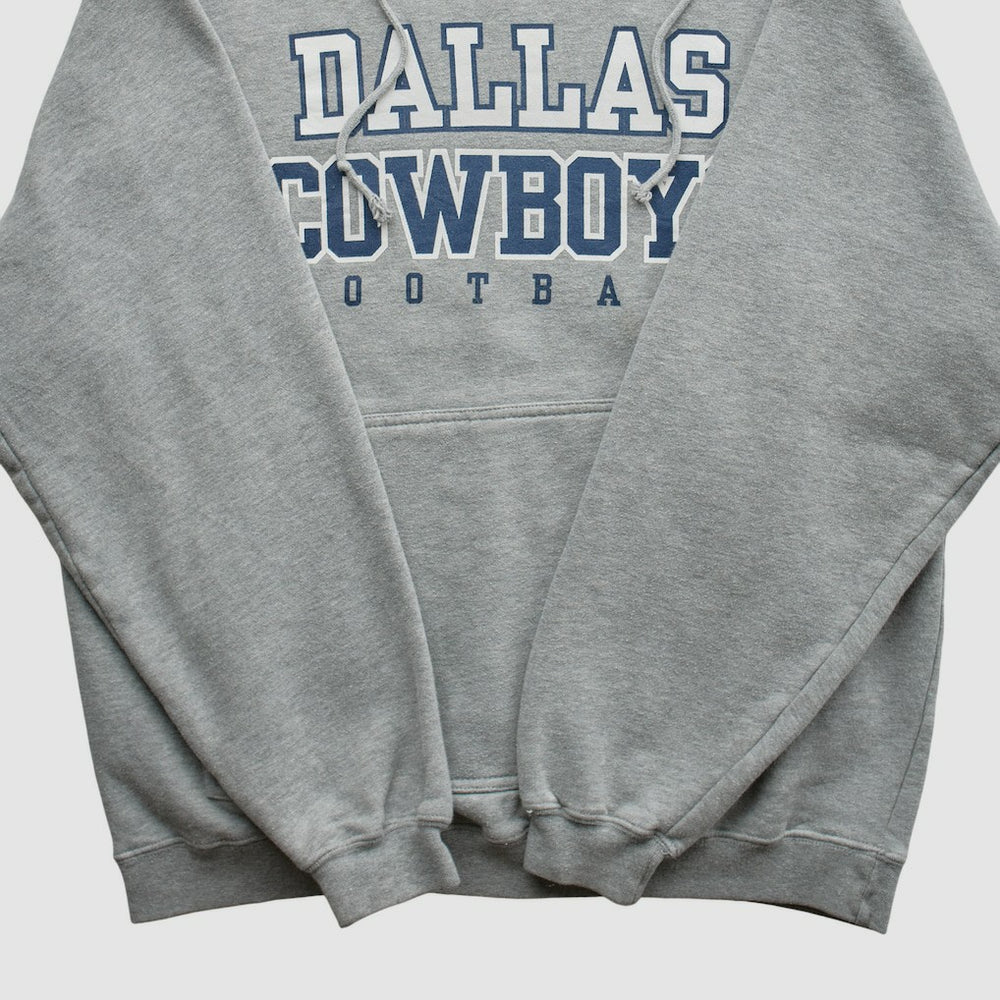 Dallas Cowboys Reebok 2000s Hooded Pullover Sweatshirt Heather Gray Vintage - Fanatics