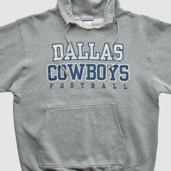 Dallas Cowboys Reebok 2000s Hooded Pullover Sweatshirt Heather Gray Vintage - Fanatics