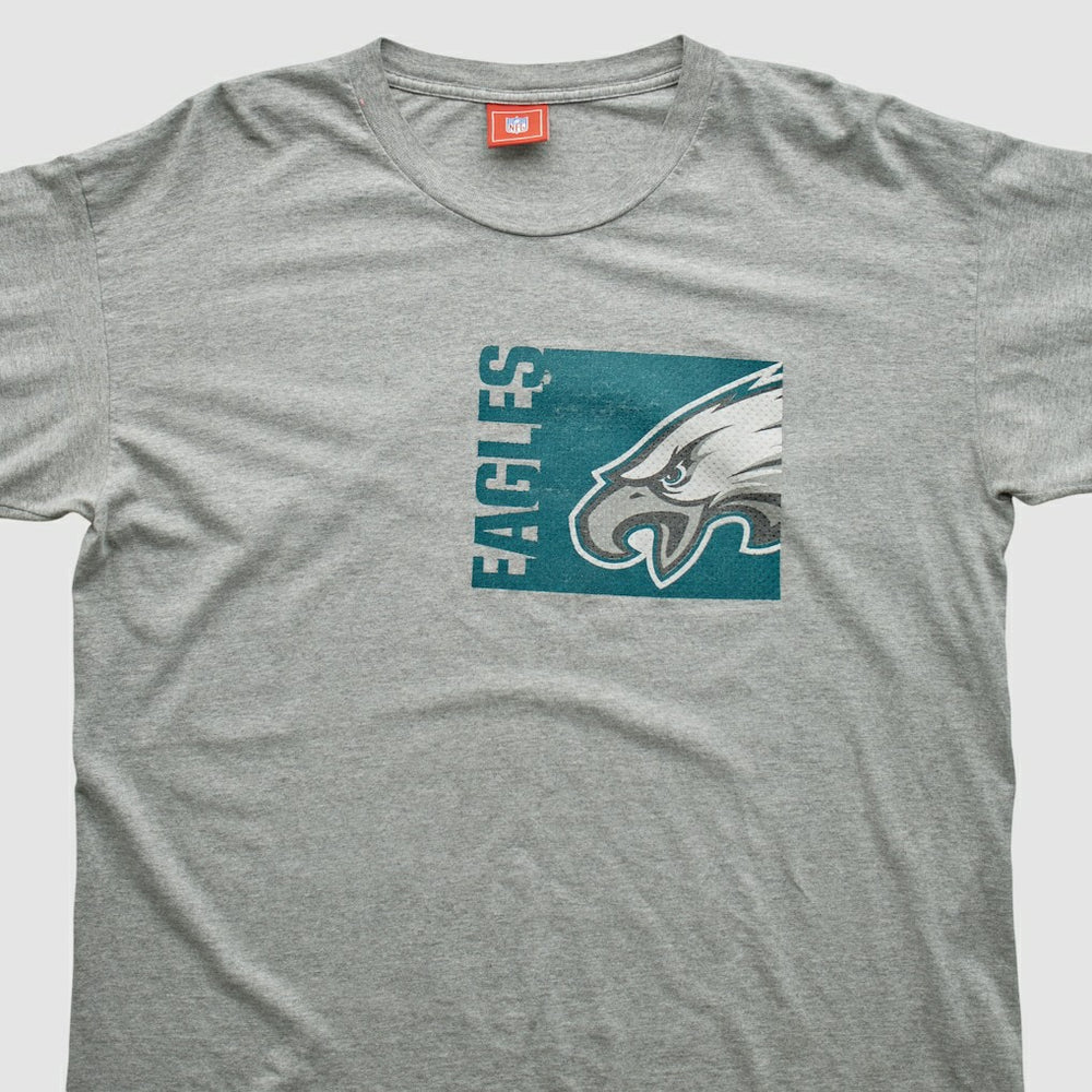 Philadelphia Eagles NFL 2000s Long Sleeve T-shirt Heather Gray Vintage - Fanatics