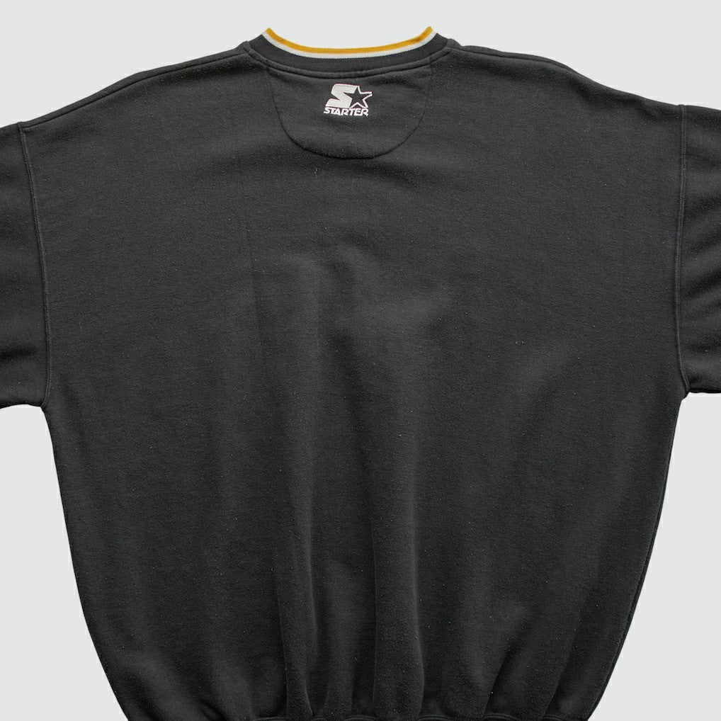 Pittsburgh Steelers Starter 90s Pullover Sweatshirt Black Vintage - Fanatics