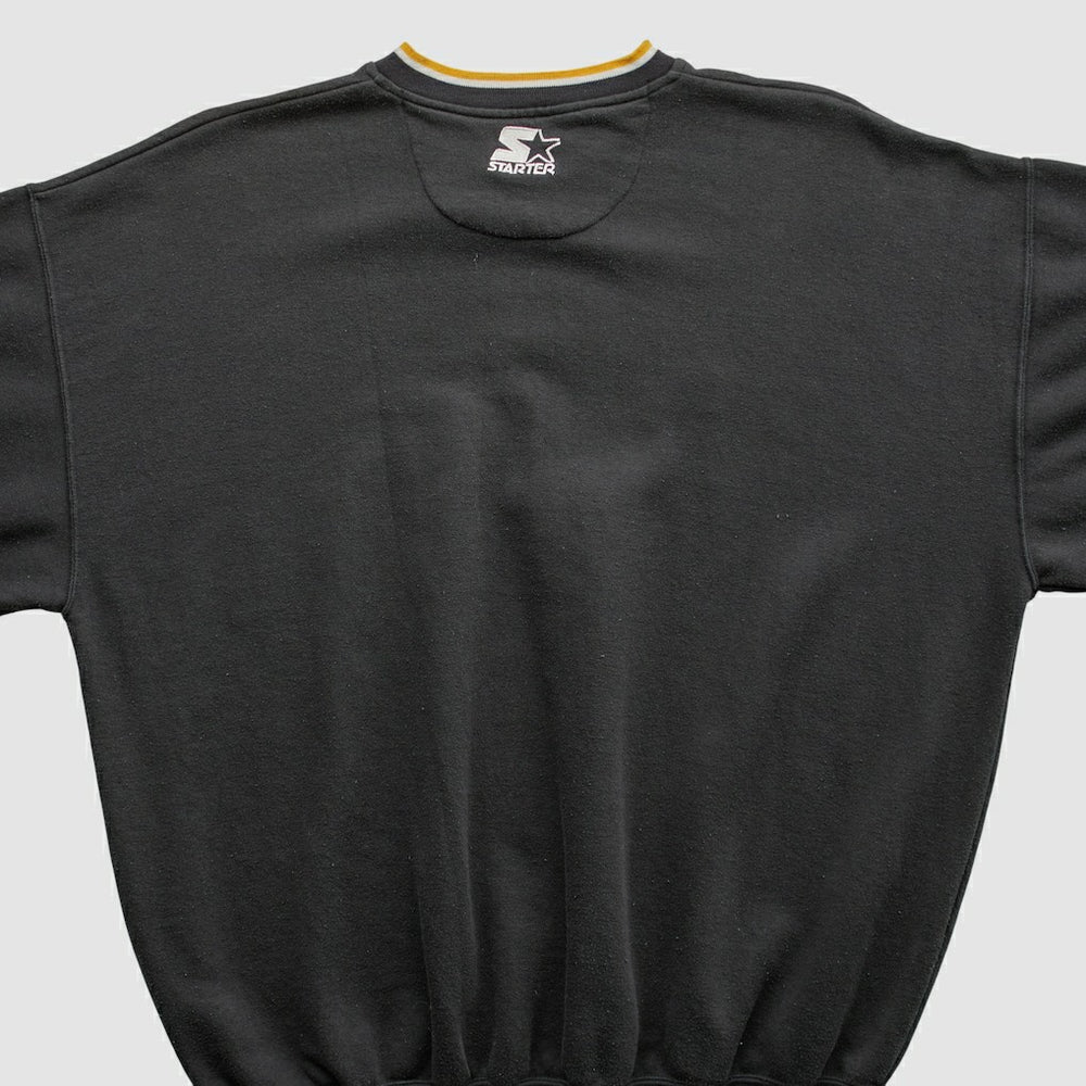 Pittsburgh Steelers Starter 90s Pullover Sweatshirt Black Vintage - Fanatics