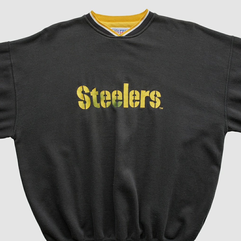 Pittsburgh Steelers Starter 90s Pullover Sweatshirt Black Vintage - Fanatics