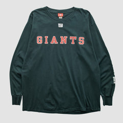 New York Giants NFL 2000s Long Sleeve T-shirt Black Vintage - Fanatics
