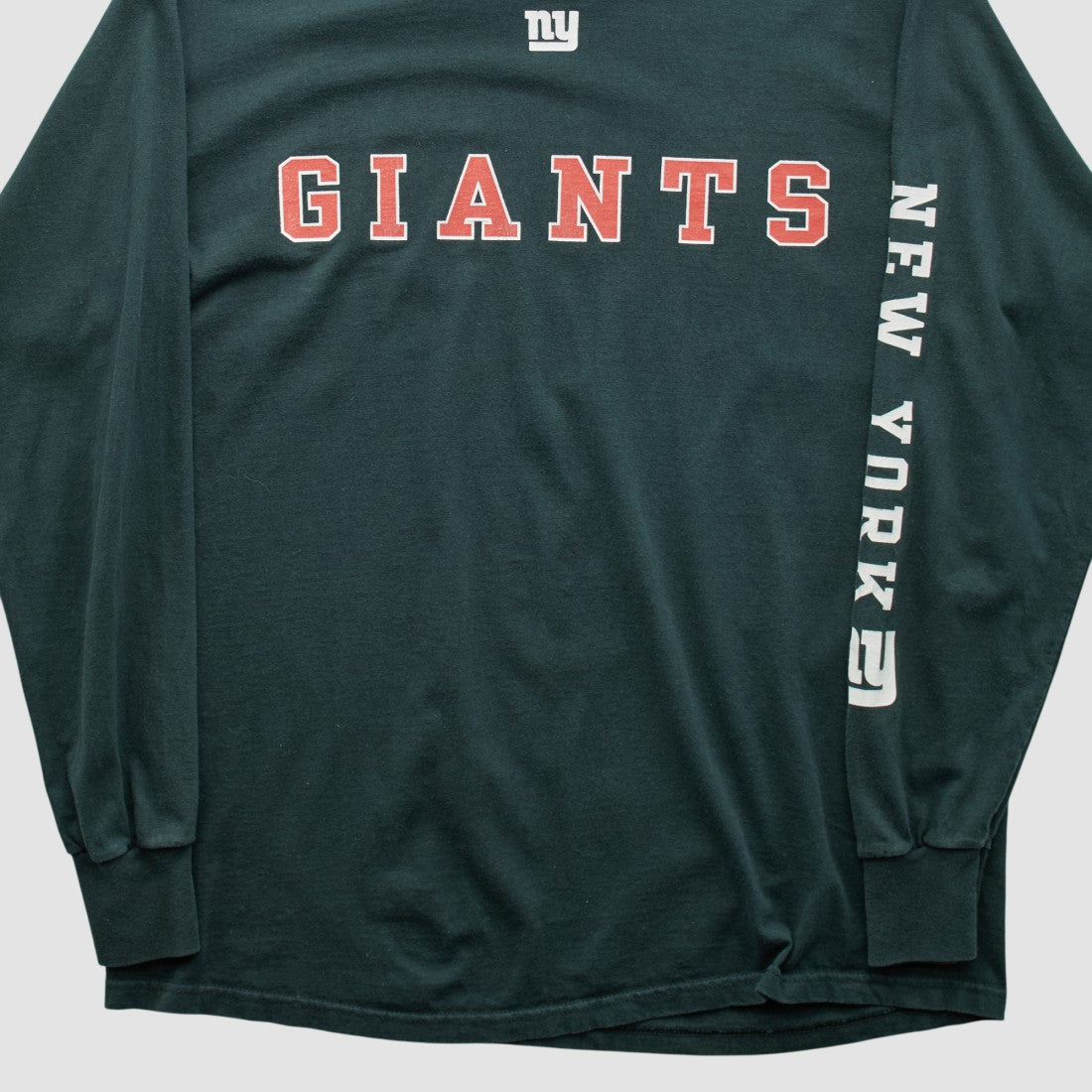 New York Giants NFL 2000s Long Sleeve T-shirt Black Vintage - Fanatics