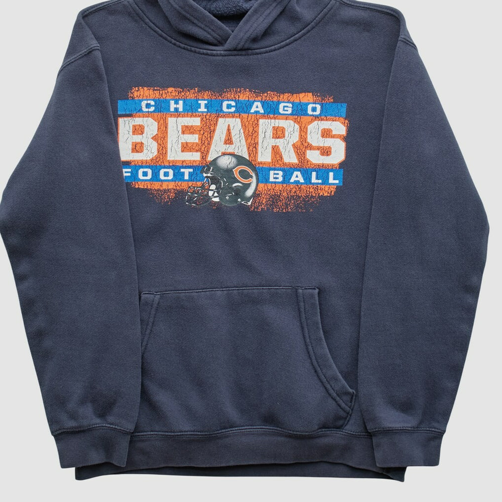 Chicago Bears NFL 2010s Hooded Pullover Sweatshirt Navy Vintage - Fanatics