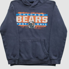 Chicago Bears NFL 2010s Hooded Pullover Sweatshirt Navy Vintage - Fanatics