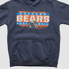 Chicago Bears NFL 2010s Hooded Pullover Sweatshirt Navy Vintage - Fanatics