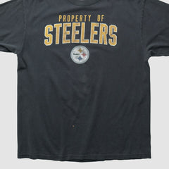 Pittsburgh Steelers Reebok 2000s T-shirt Black Vintage - Fanatics