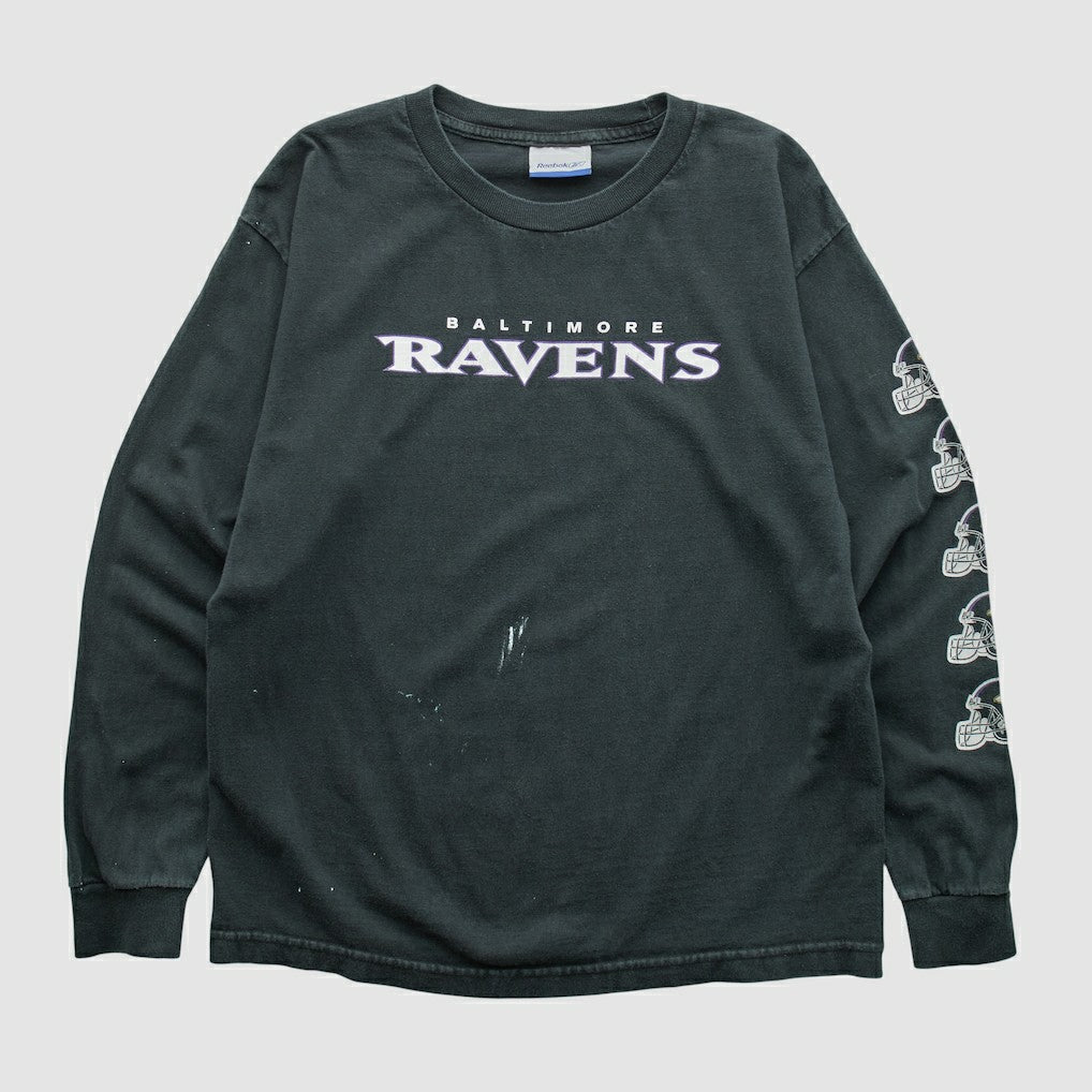Baltimore Ravens Reebok 2000s Long Sleeve T-shirt Black Vintage - Fanatics