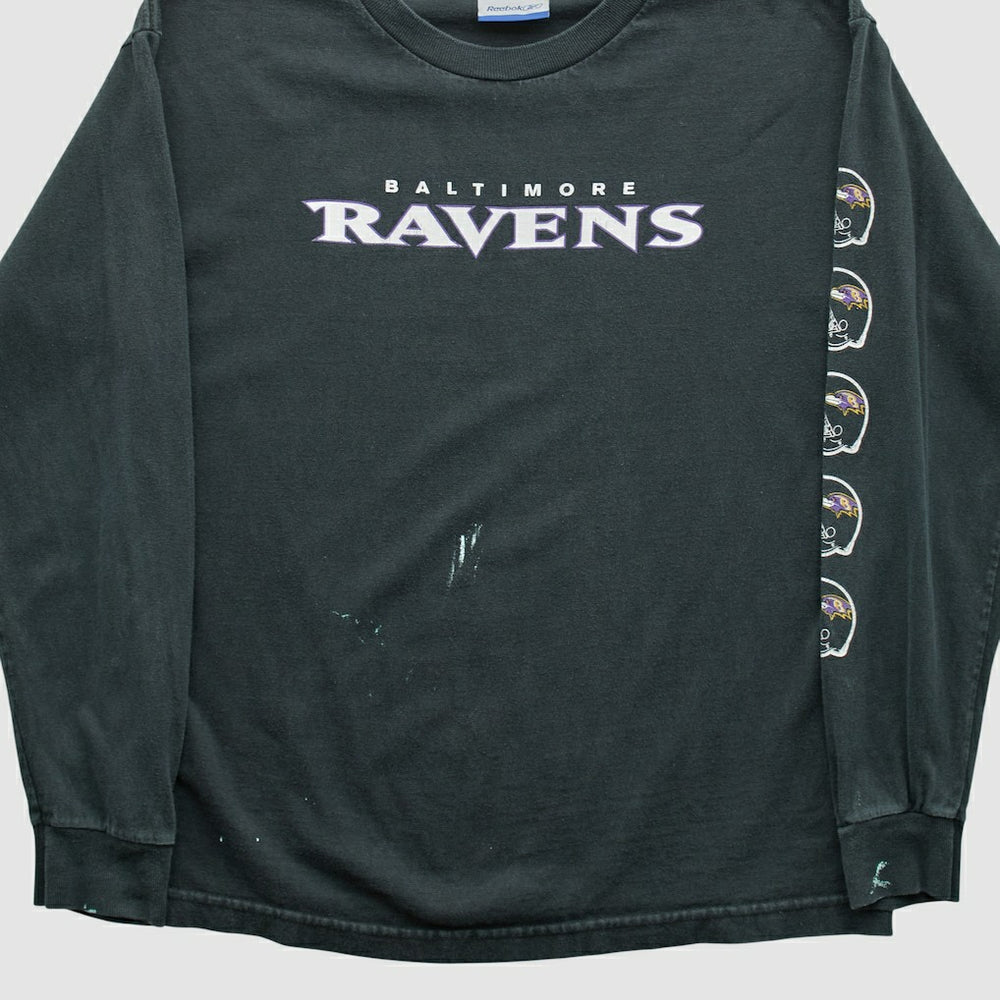 Baltimore Ravens Reebok 2000s Long Sleeve T-shirt Black Vintage - Fanatics
