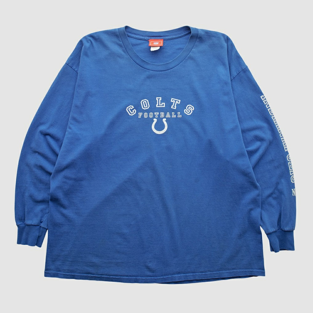Indianapolis Colts NFL 2000s Long Sleeve T-shirt Blue Vintage - Fanatics