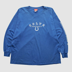 Indianapolis Colts NFL 2000s Long Sleeve T-shirt Blue Vintage - Fanatics