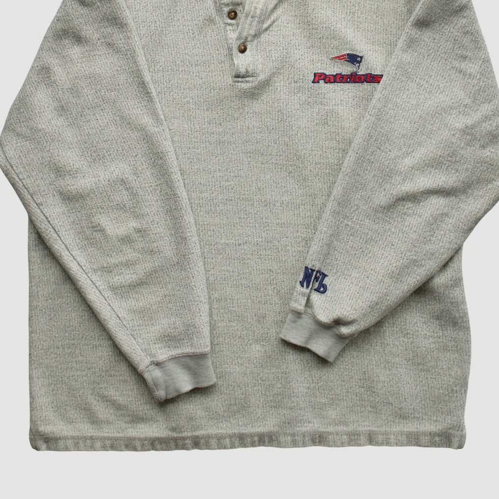 New England Patriots NFL 2000s Sweatshirt Heather Gray Vintage - Fanatics