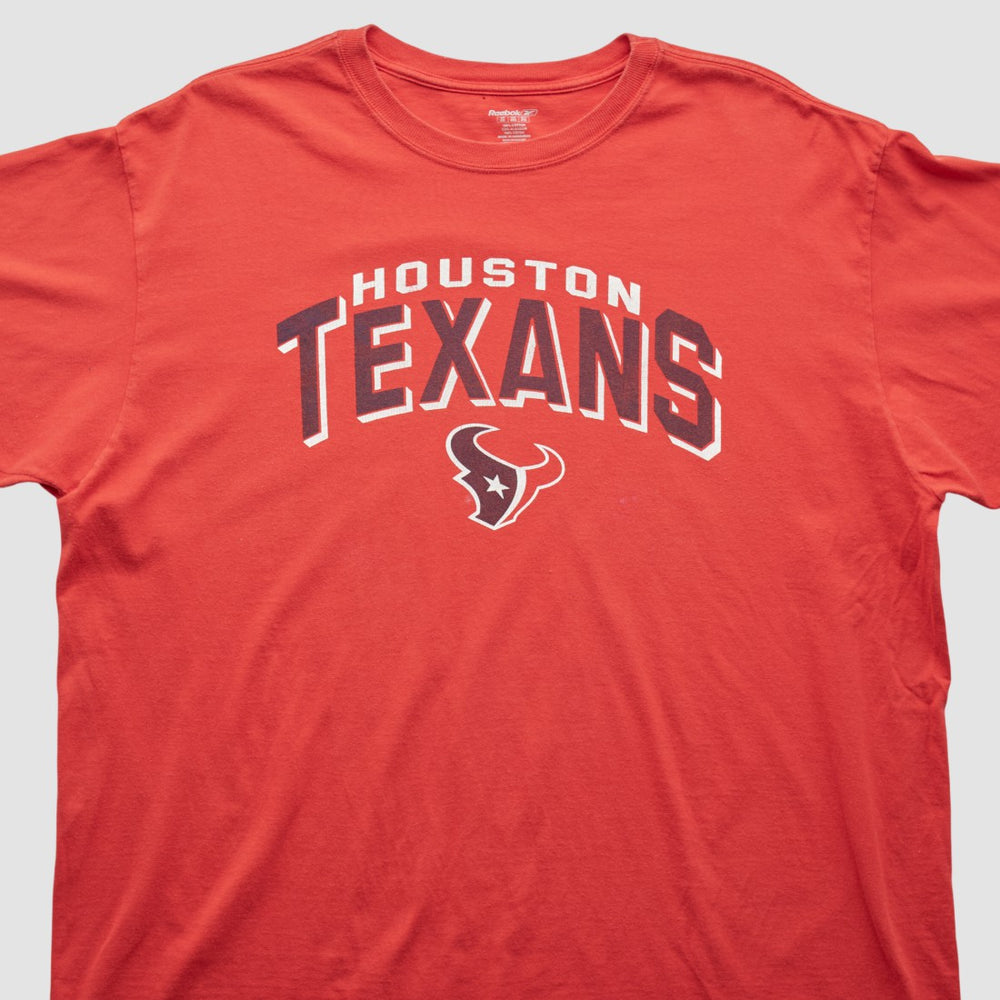 Houston Texans Reebok 2000s T-shirt Red Vintage - Fanatics