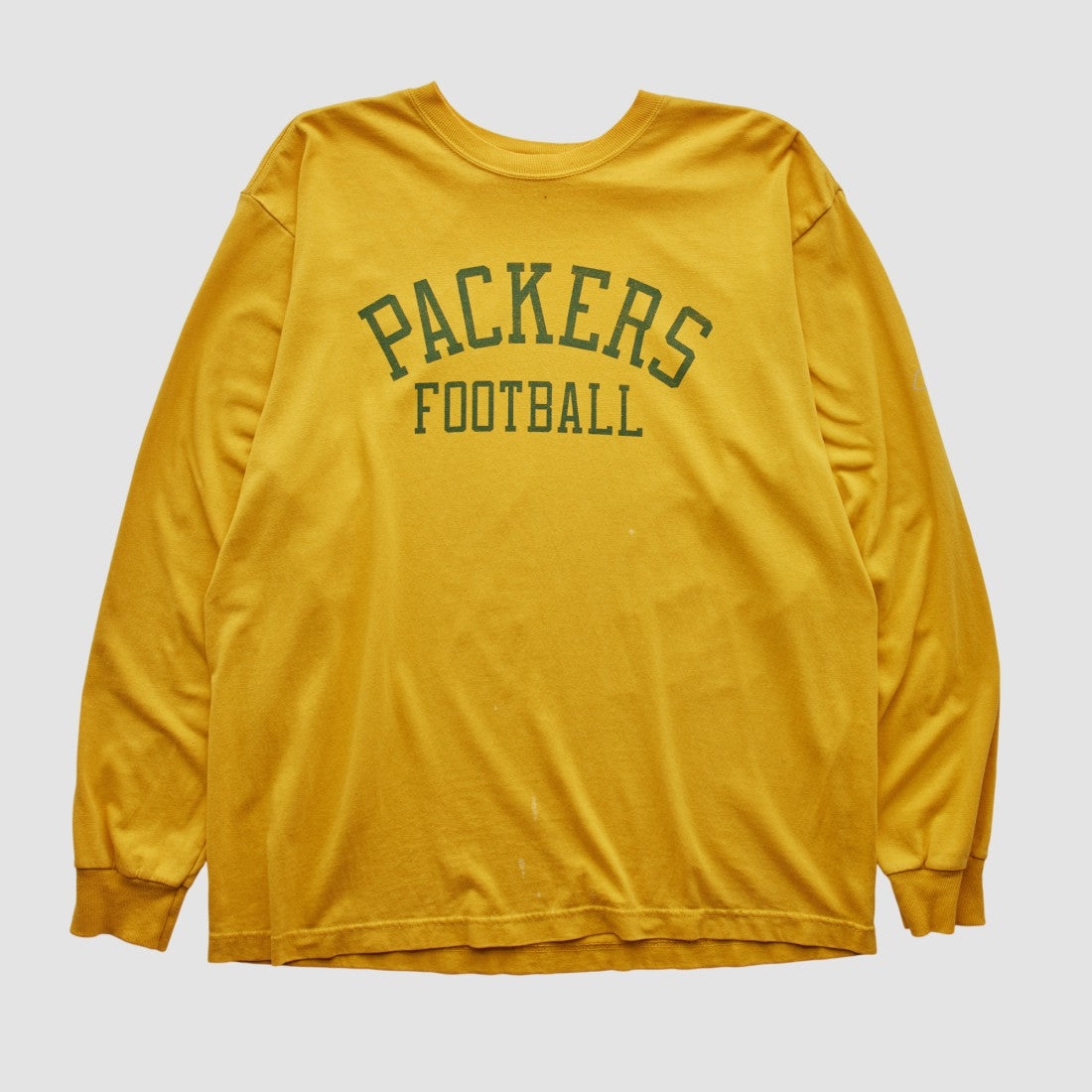 Green Bay Packers Reebok 2000s Long Sleeve T-shirt Yellow Vintage - Fanatics