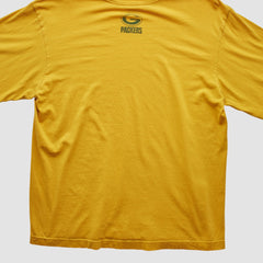 Green Bay Packers Reebok 2000s Long Sleeve T-shirt Yellow Vintage - Fanatics