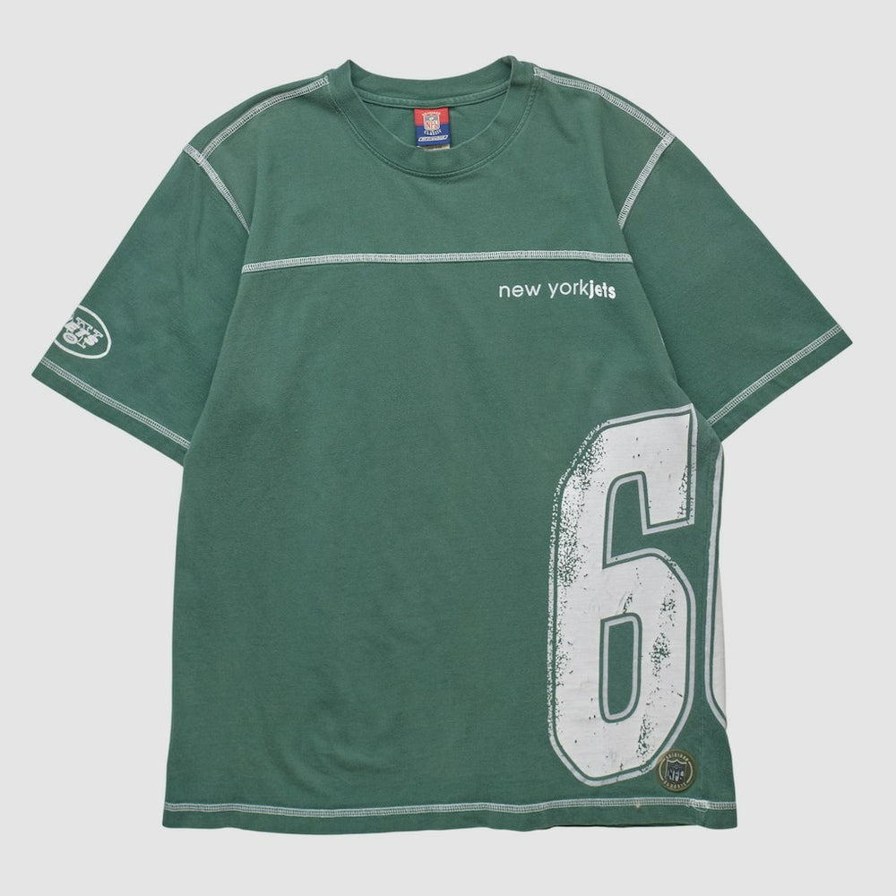 New York Jets Reebok 2000s T-shirt Green Vintage - Fanatics