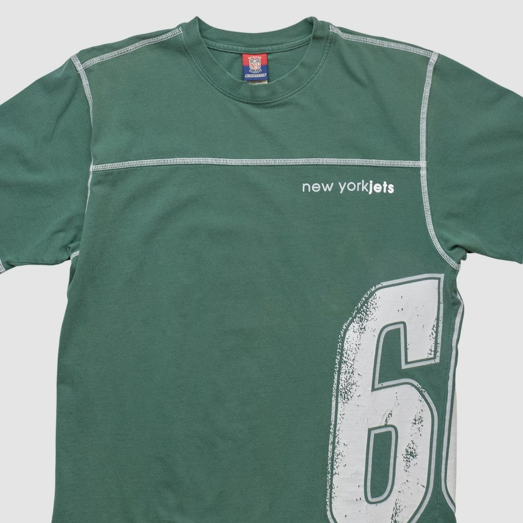 New York Jets Reebok 2000s T-shirt Green Vintage - Fanatics