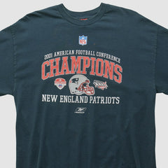 New England Patriots 2001 Long Sleeve T-shirt Black Vintage - Fanatics
