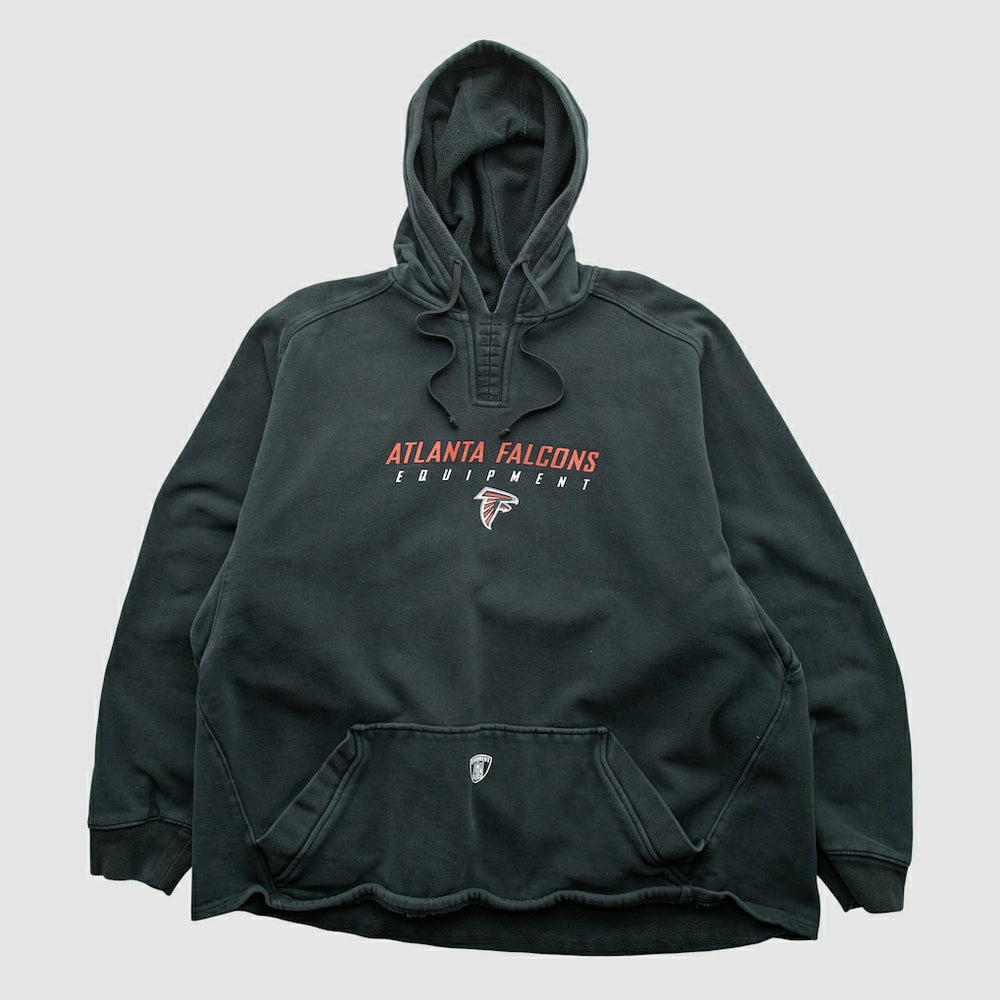 Atlanta Falcons Reebok 2000s Hooded Pullover Sweatshirt Black Vintage - Fanatics