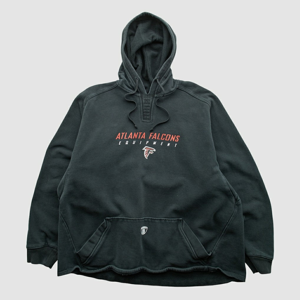 Atlanta Falcons Reebok 2000s Hooded Pullover Sweatshirt Black Vintage - Fanatics