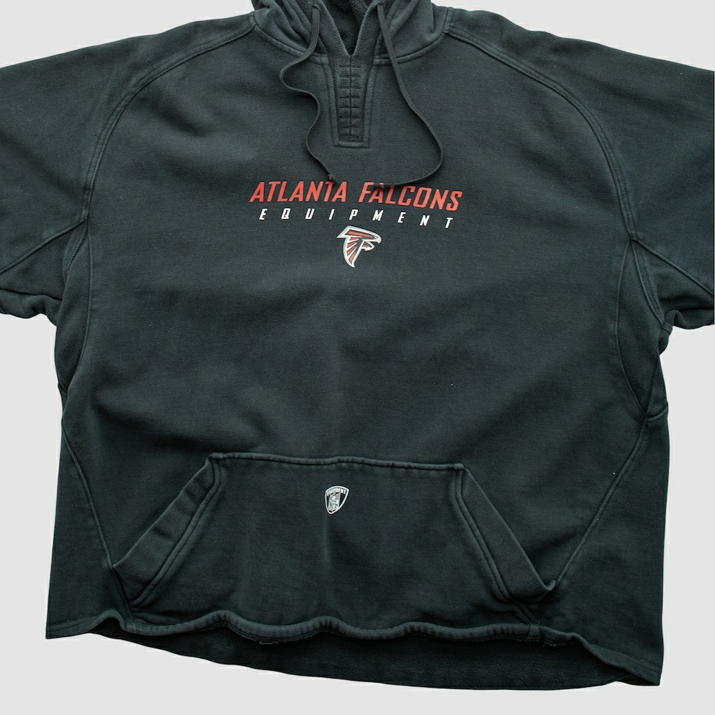 Atlanta Falcons Reebok 2000s Hooded Pullover Sweatshirt Black Vintage - Fanatics