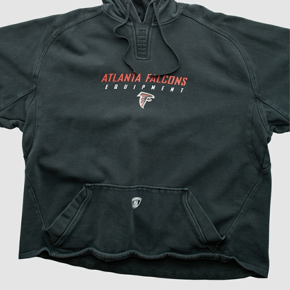 Atlanta Falcons Reebok 2000s Hooded Pullover Sweatshirt Black Vintage - Fanatics