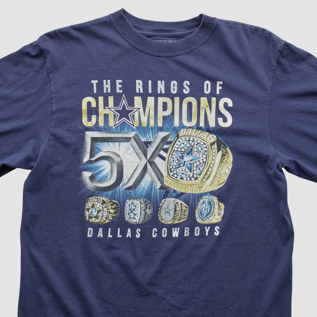 Dallas Cowboys Cowboys Team Apparel 2000s Long Sleeve T-shirt Navy Vintage - Fanatics