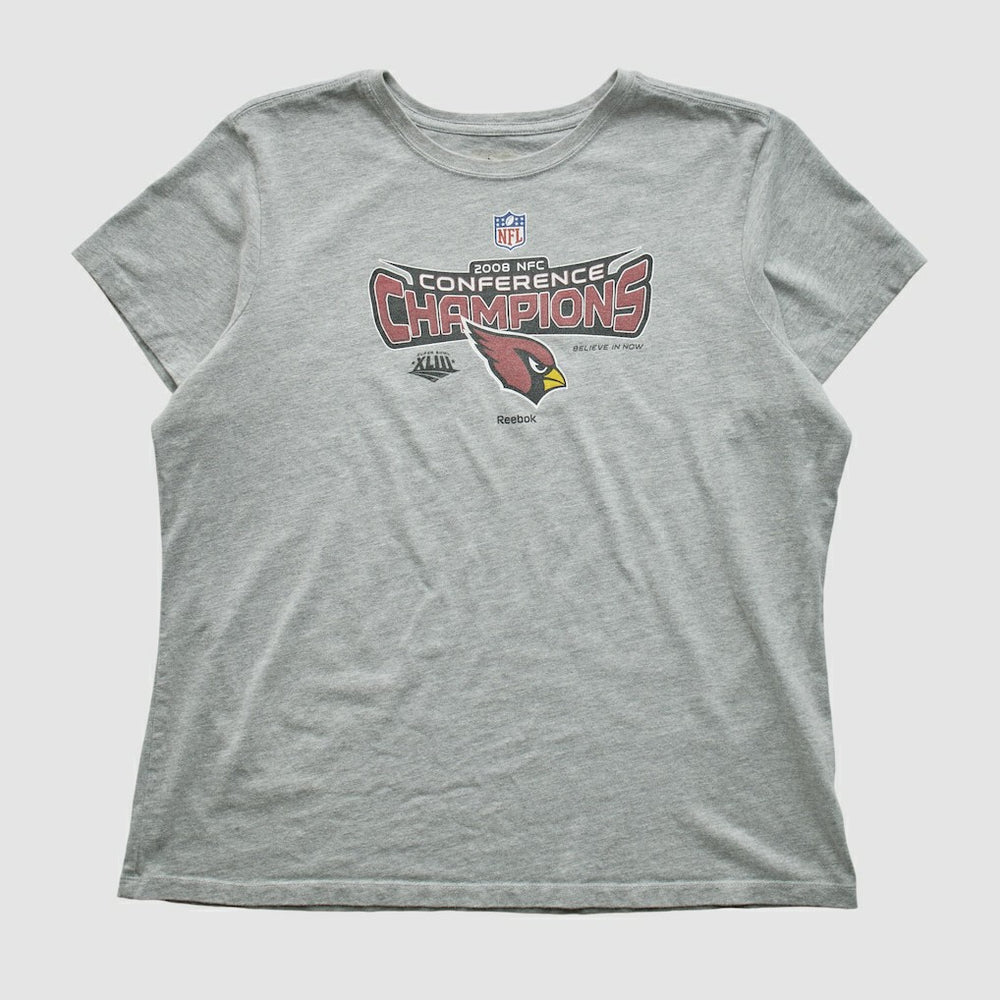 Arizona Cardinals Reebok 2008 T-shirt Heather Gray Vintage - Fanatics