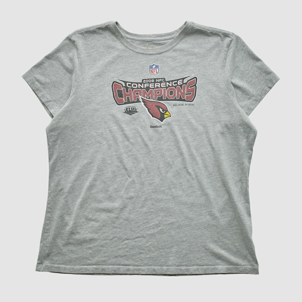 Arizona Cardinals Reebok 2008 T-shirt Heather Gray Vintage - Fanatics