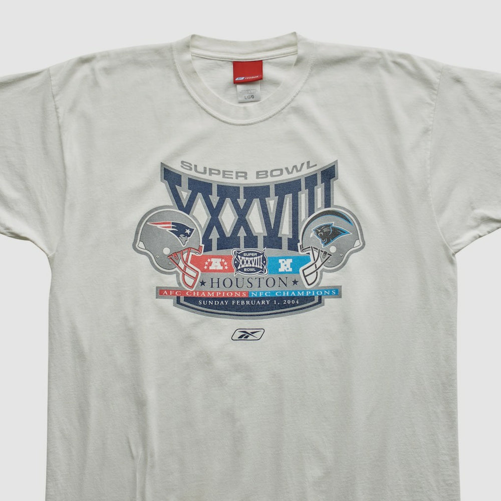 New England Patriots Reebok 2004 T-shirt White Vintage - Fanatics
