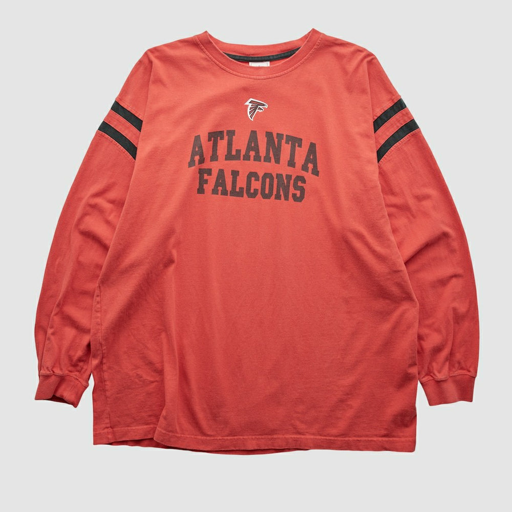 Atlanta Falcons NFL 2000s Long Sleeve T-shirt Red Vintage - Fanatics