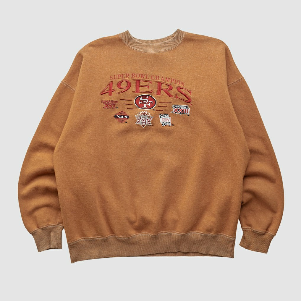 Super Bowl 90s Pullover Sweatshirt Tan Vintage - Fanatics