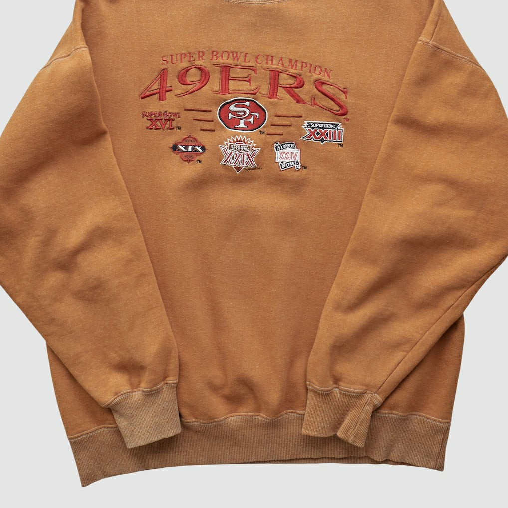 Super Bowl 90s Pullover Sweatshirt Tan Vintage - Fanatics