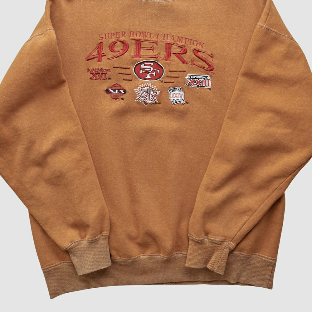 Super Bowl 90s Pullover Sweatshirt Tan Vintage - Fanatics