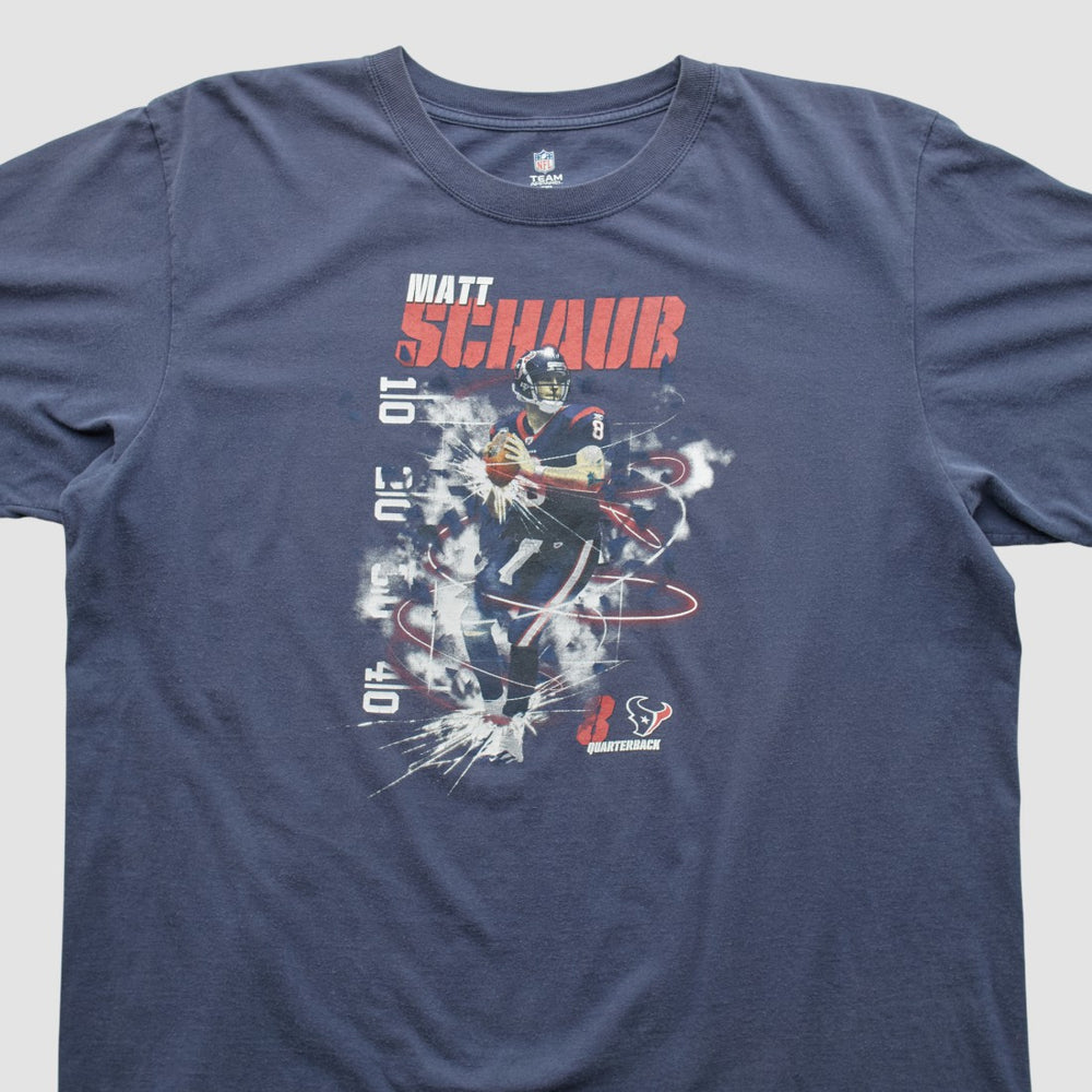 Matt Schaub NFL 2000s T-shirt Navy Vintage - Fanatics