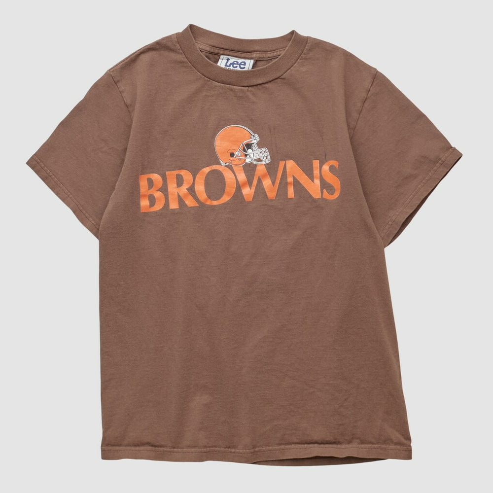 Cleveland Browns Lee Apparel 90s T-shirt Brown Vintage - Fanatics